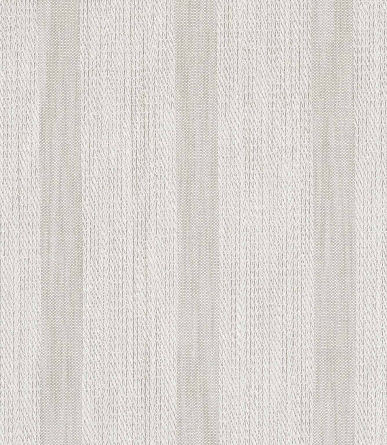 Subtle woven fabric with tonal vertical stripes in off-white, featuring a soft, understated pattern.