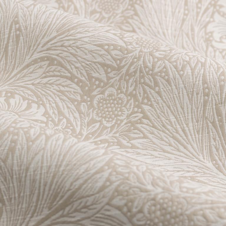 Marigold Stone Pencil Pleat Curtains - Just Fabrics