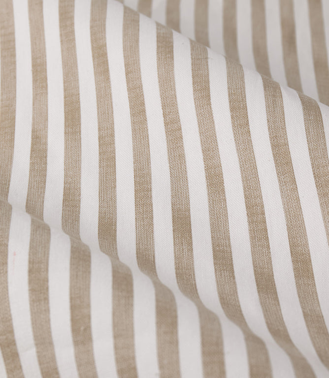 Striped Curtains - Hebden Pencil Pleat Natural