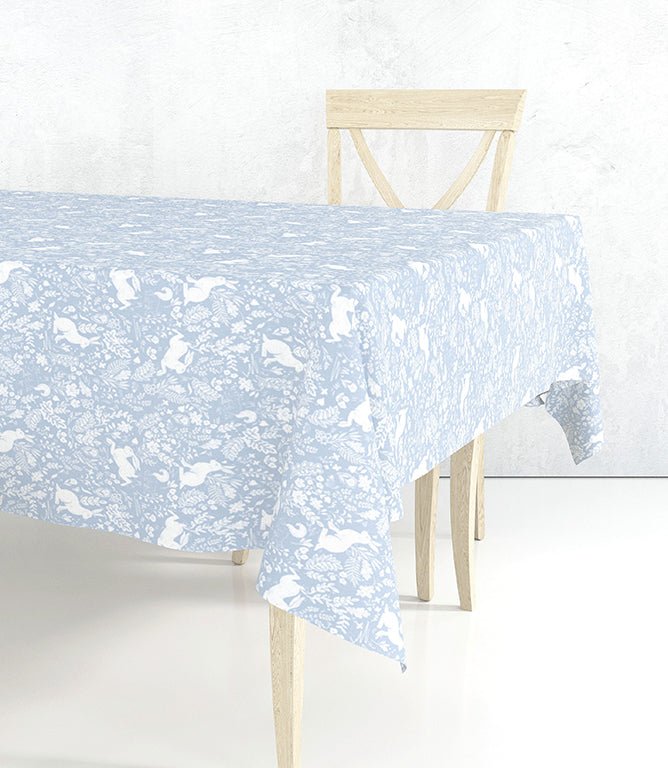 Forest Life Blue Circular - Just Fabrics