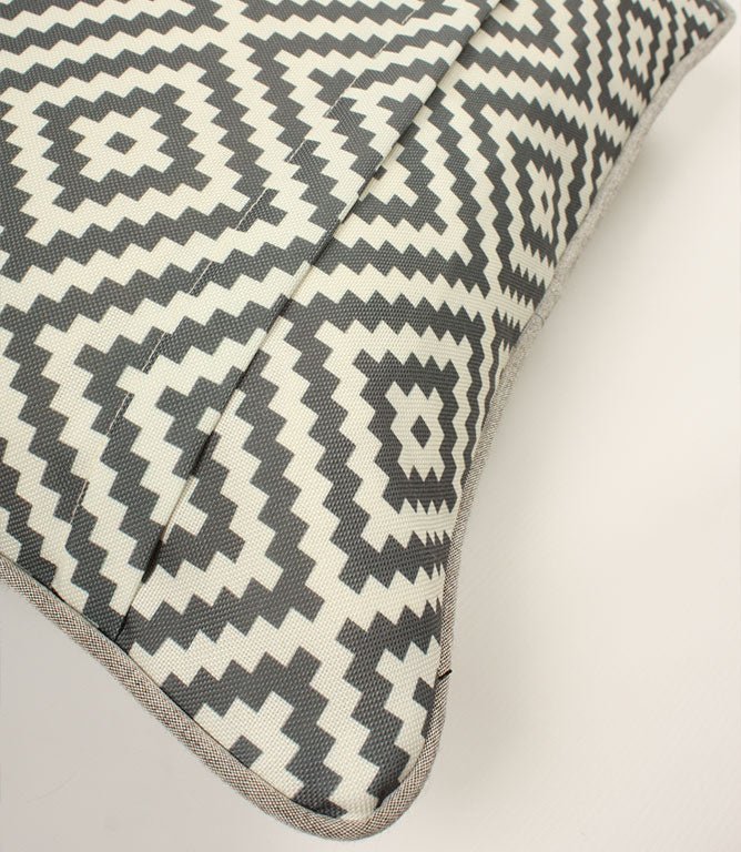 Acapulco Outdoor Slate Cushion Cover - Just Fabrics