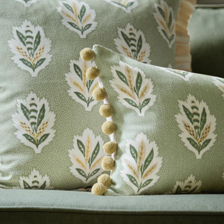 Sessile Leaf Sage Cushion - Just Fabrics