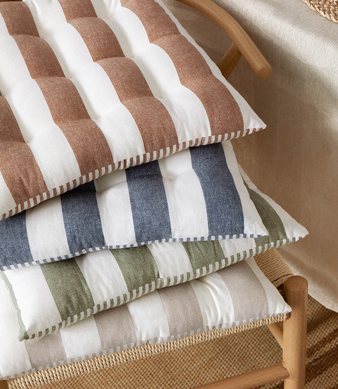 Seat Cushions - Hayle 2 Pack Moss Seat Pad