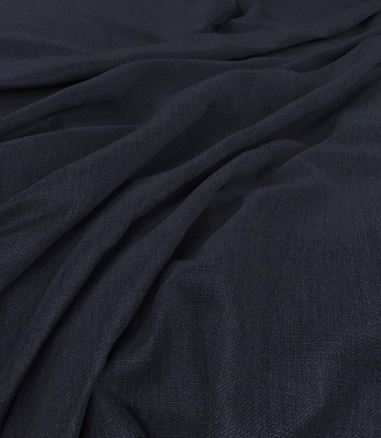 Antique Linen Fabric / Indigo