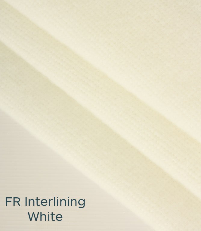 FR Interlining Fabric / White - Just Fabrics