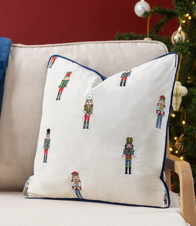 Christmas Cushions - Nutcracker Christmas Cream