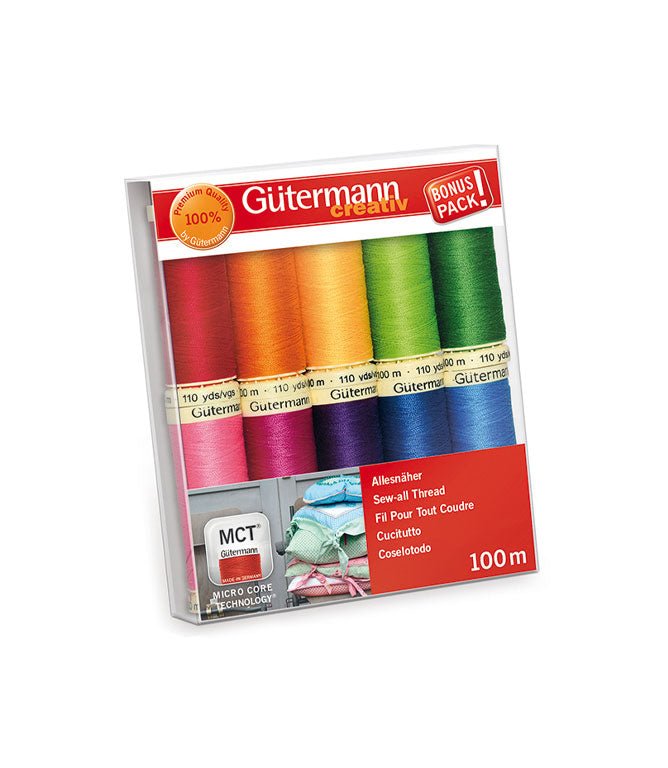 Thread Set: Sew - All 10 x 100m Brights - Just Fabrics