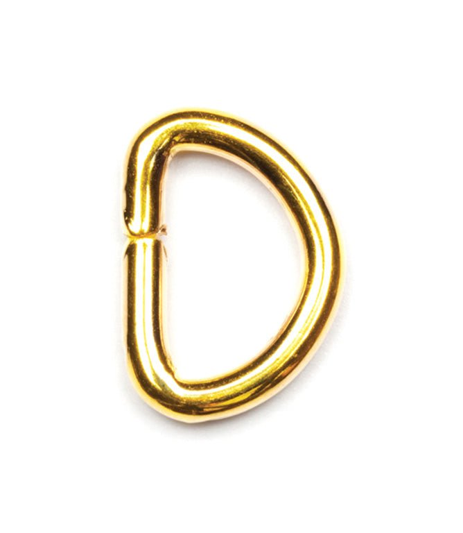 Metal D - Rings 12mm Nickel - Just Fabrics