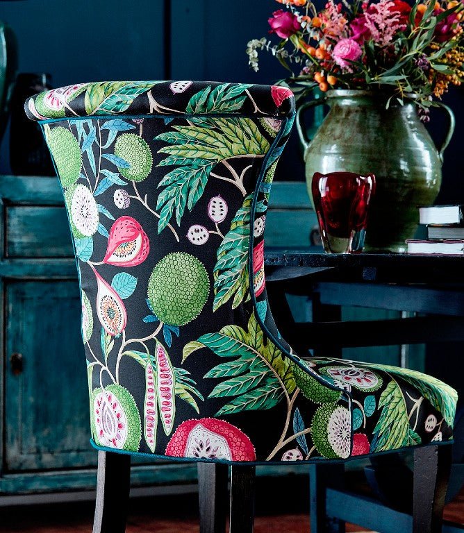 Jackfruit Fabric / Indigo / Rambutan - Just Fabrics