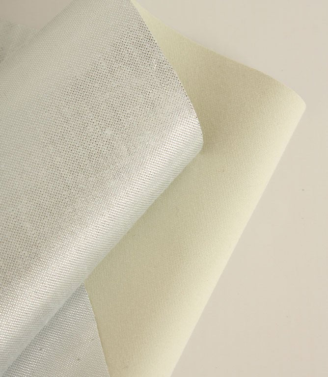 Superior Blackout Energy Reflecting Lining Fabric / Pale Ivory / Silver - Just Fabrics