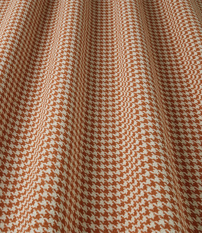 Houndstooth FR Fabric / Flame - Just Fabrics