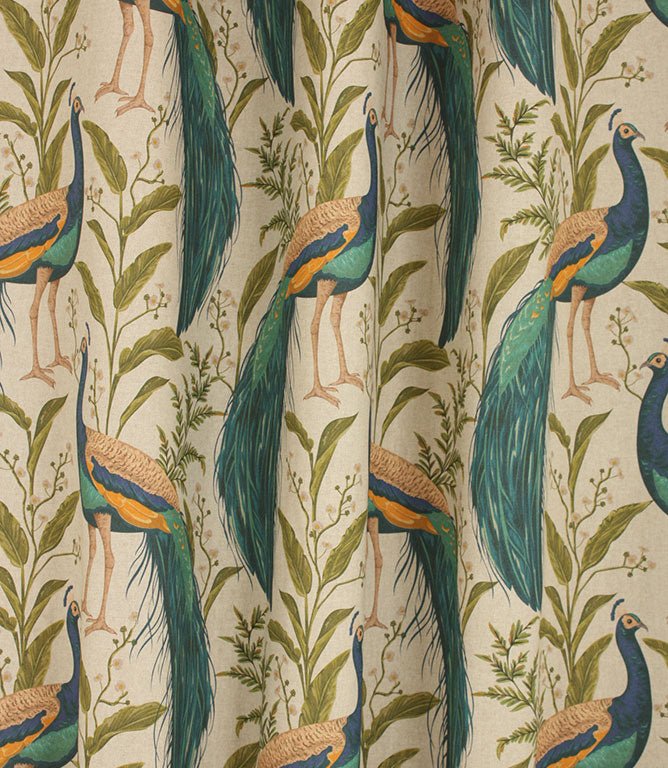 Mr Peacock Fabric / Linen - Just Fabrics