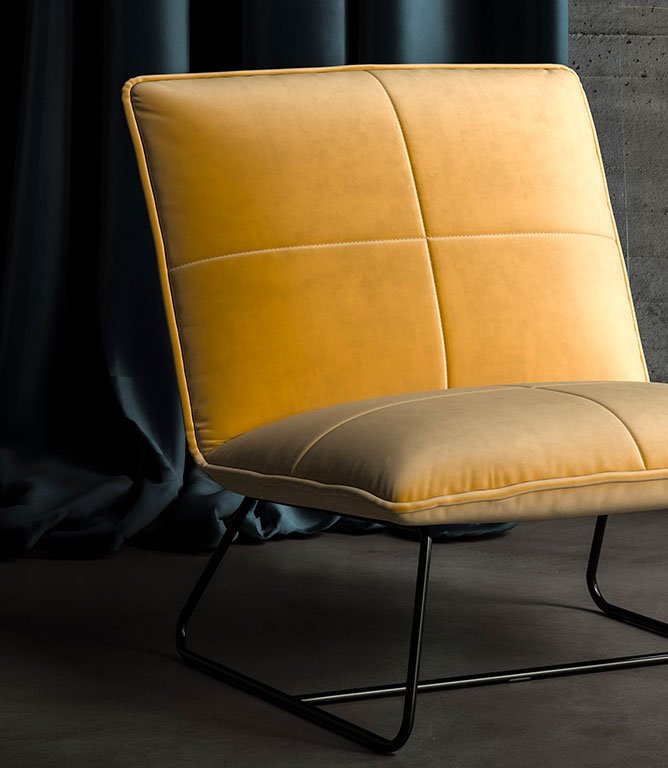 Cotswold Velvet FR Fabric / Turmeric - Just Fabrics