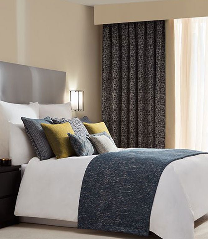 Callisto FR Wide Width Fabric / Noir - Just Fabrics