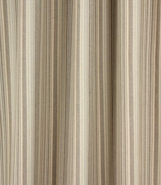 Newent Stripe Fabric / Charcoal - Just Fabrics