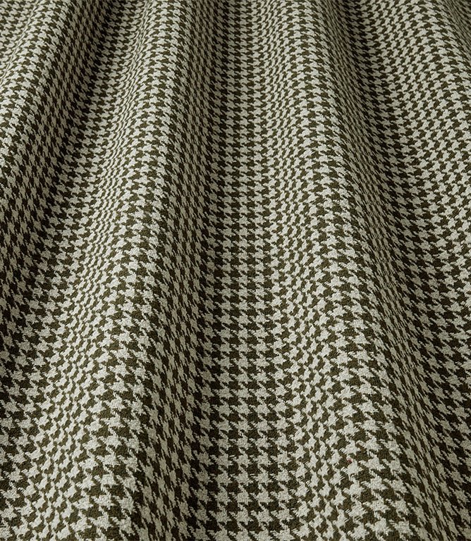 Houndstooth FR Fabric / Moss - Just Fabrics