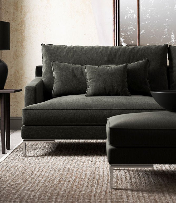 Ripley Chenille FR Fabric / Slate - Just Fabrics