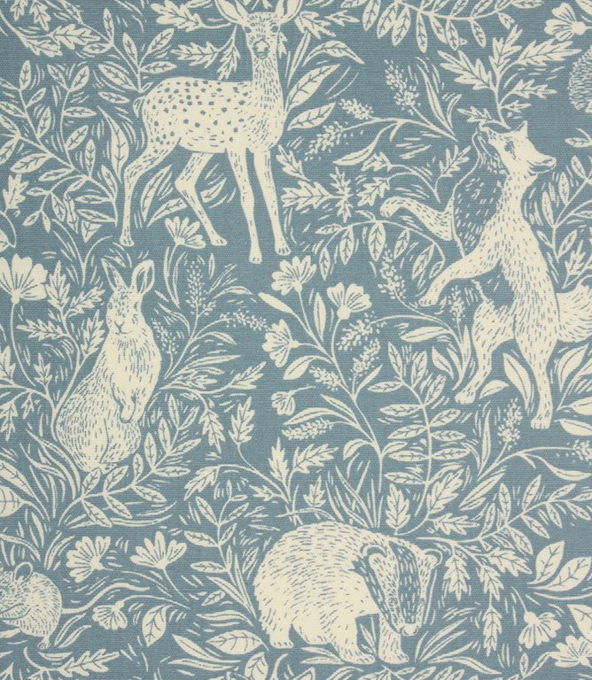 Forest Matt PVC Fabric / Denim - Just Fabrics