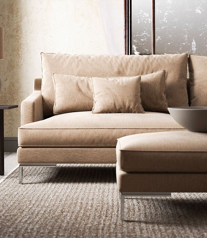 Ripley Chenille FR Fabric / Llama - Just Fabrics