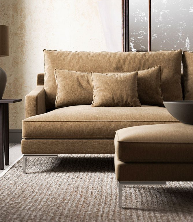 Ripley Chenille FR Fabric / Khaki - Just Fabrics