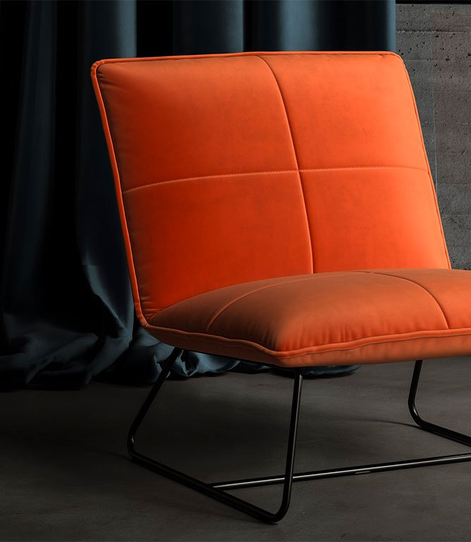 Cotswold Velvet FR Fabric / Paprika - Just Fabrics