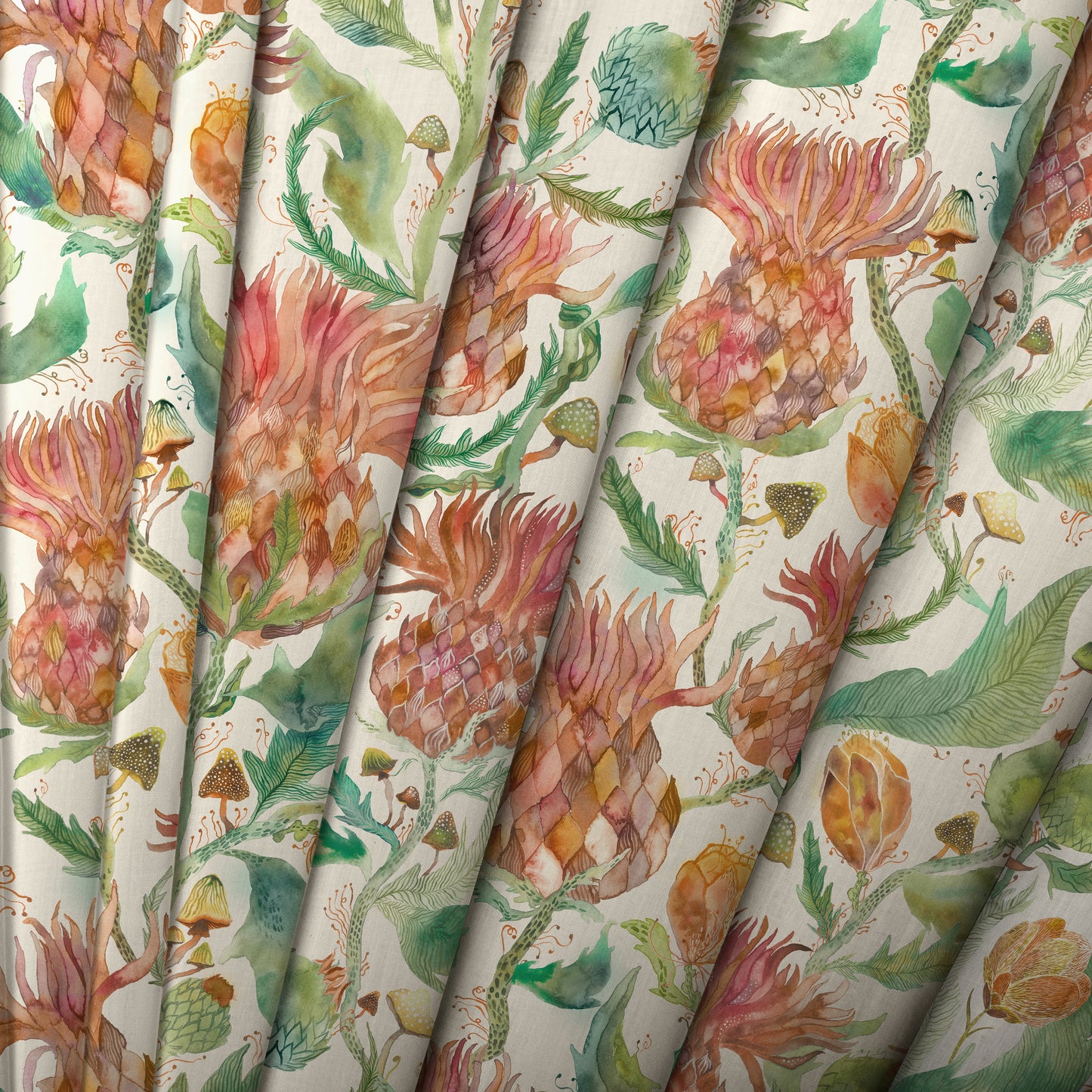 Fairytale Bristles Fabric / Marigold - Just Fabrics