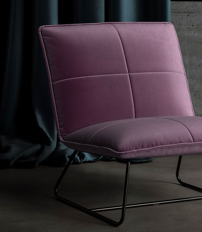 Cotswold Velvet FR Fabric / Grape - Just Fabrics