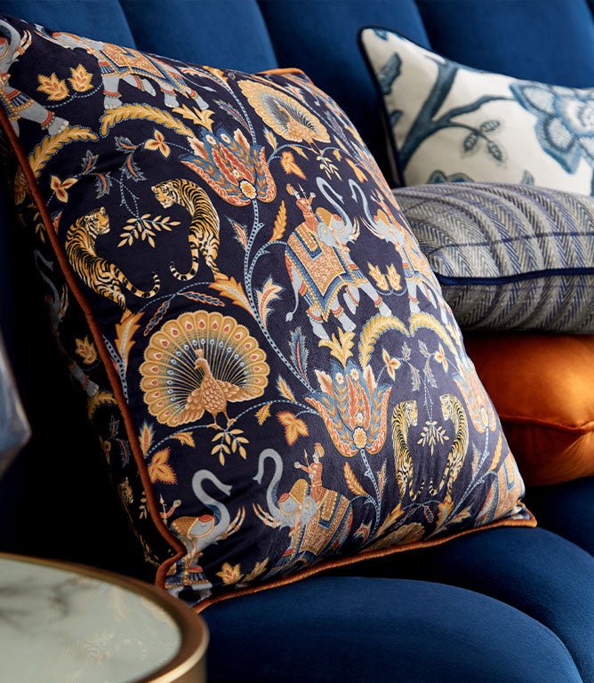 Elephas FR Fabric / Sapphire - Just Fabrics