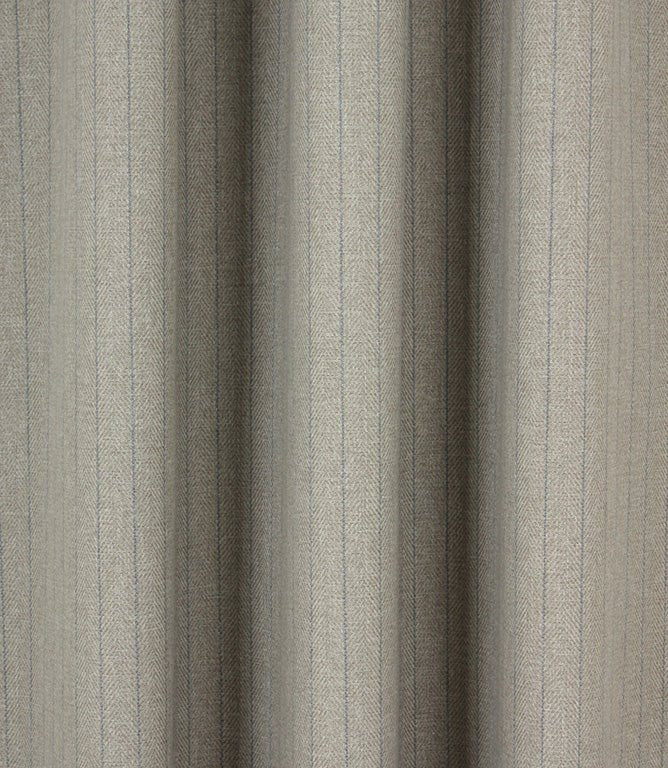 Morris Herringbone Fabric / Light Grey - Just Fabrics