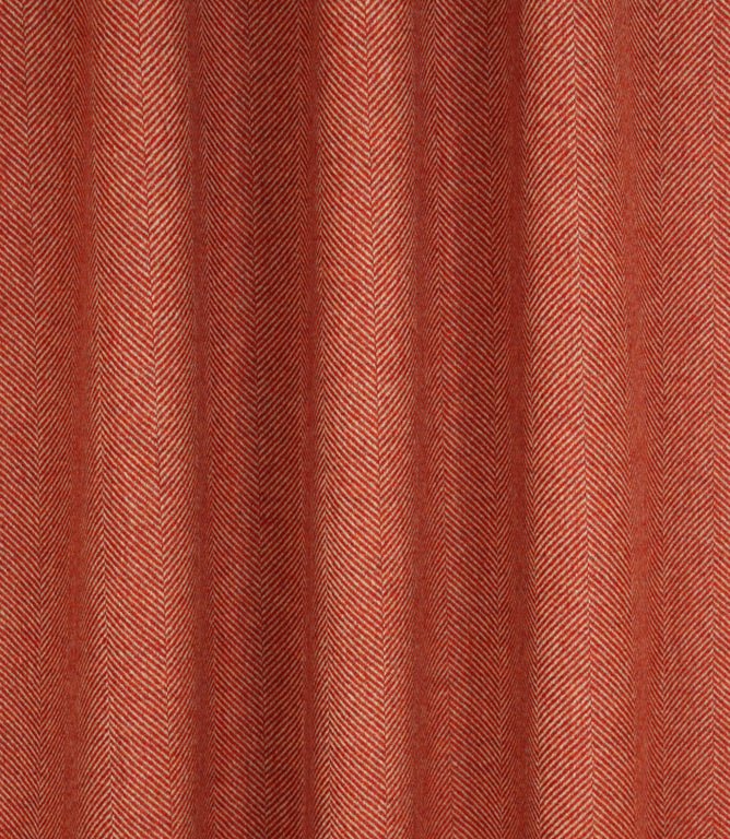 Braemar Wool Fabric / Clementine - Just Fabrics