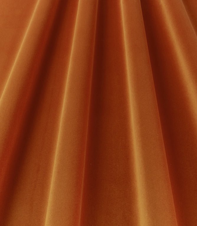 Adley FR Velvet Fabric / Pumpkin - Just Fabrics