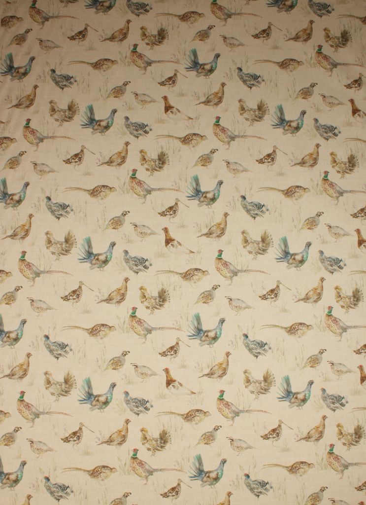 Game Birds Small Fabric / Linen - Just Fabrics