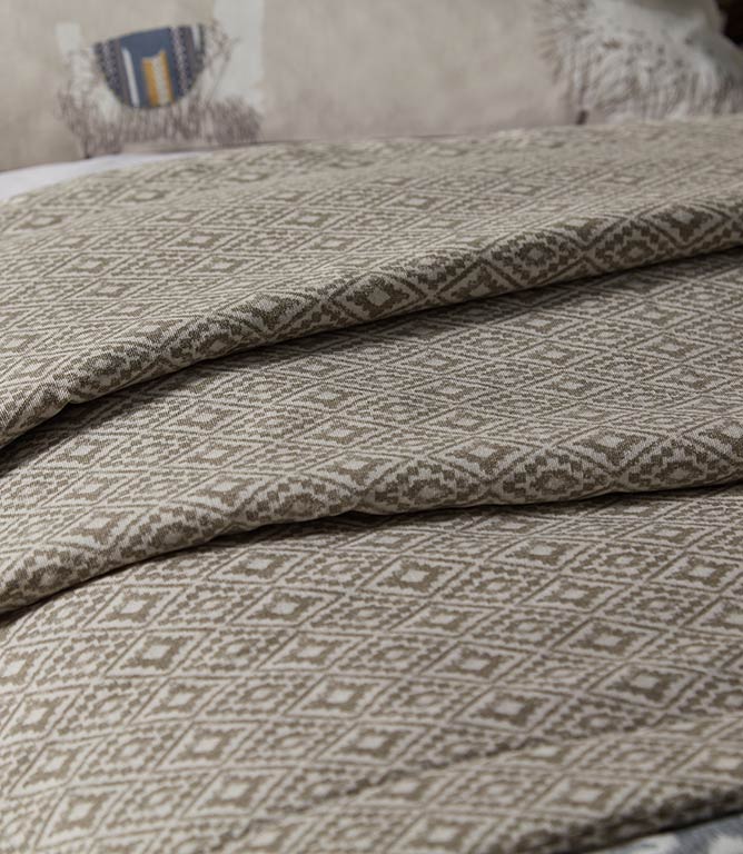 Aztec Fabric / Smoke - Just Fabrics