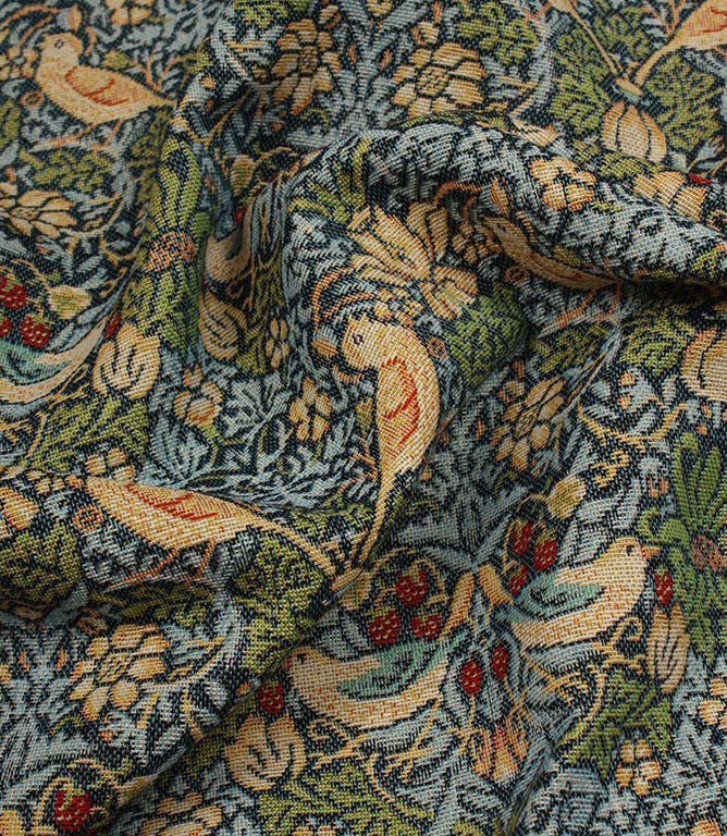 Strawberry Thief Tapestry Mini Fabric / Navy - Just Fabrics