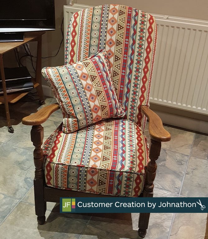 Aztec Stripe Fabric / Multi - Just Fabrics