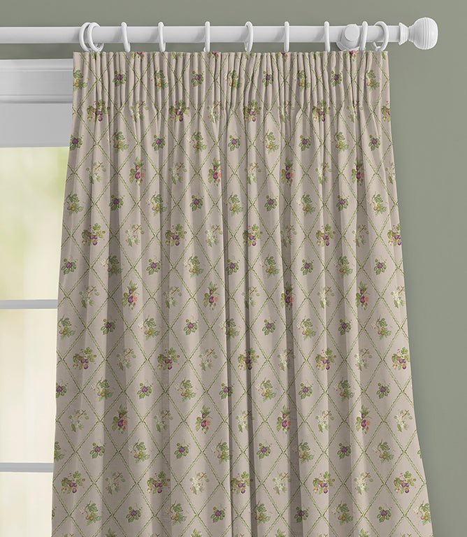 Fig Trellis Fabric / Taupe - Just Fabrics