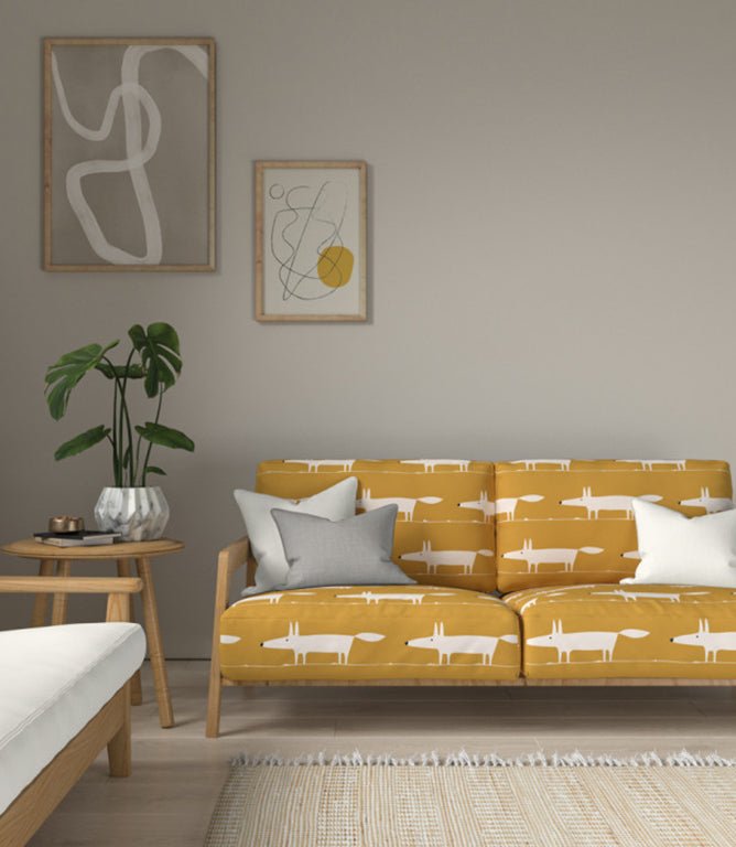 Midi Fox Fabric / Chai - Just Fabrics