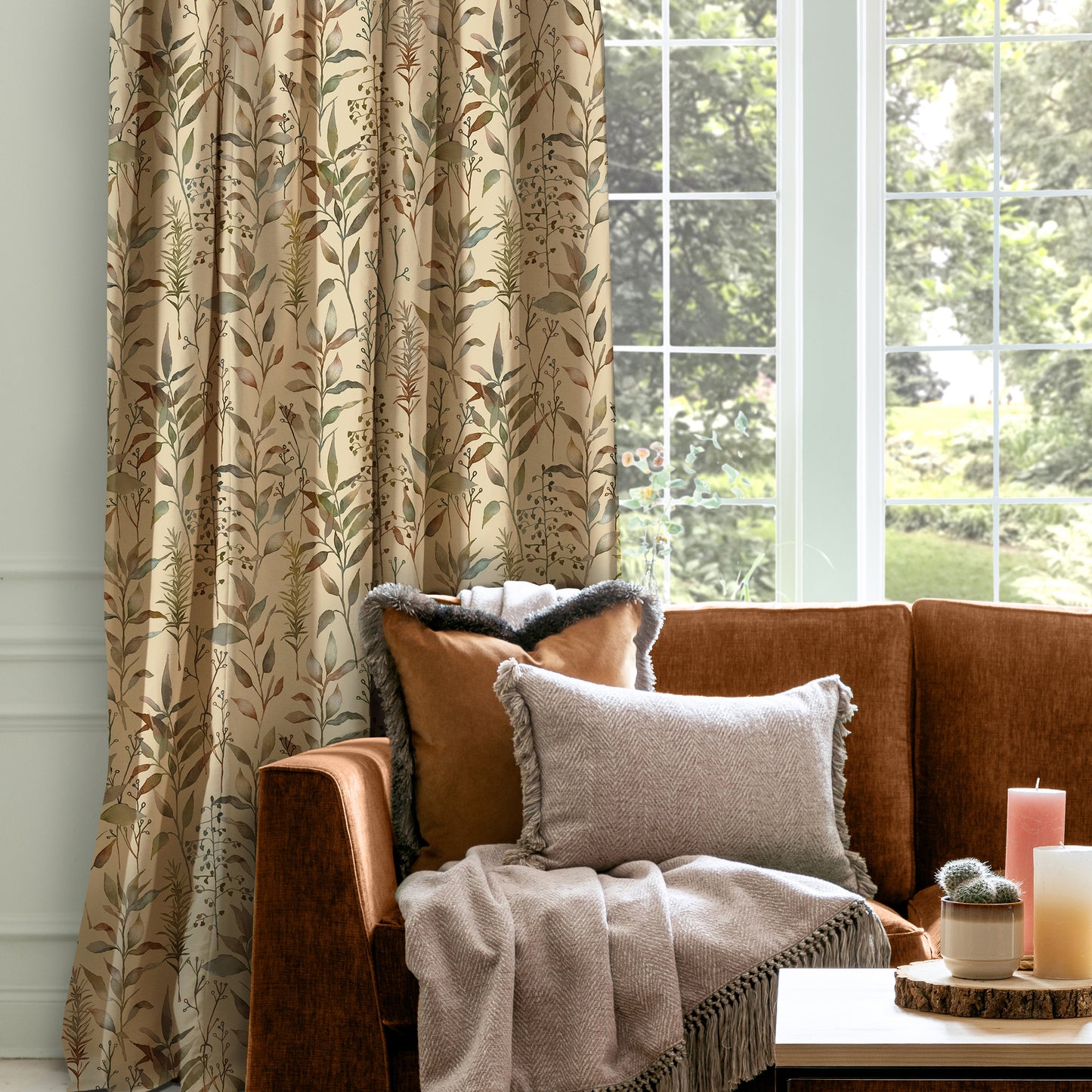 Aberduna Fabric / Mulberry - Just Fabrics