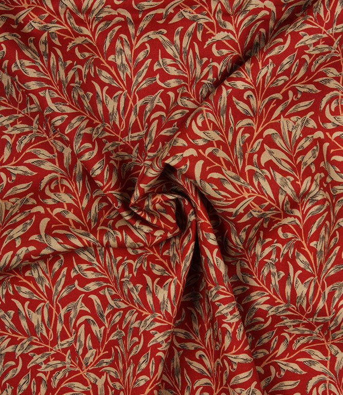 Willow Bough Fabric / Crimson - Just Fabrics