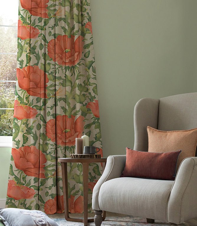 Valeria Clearance Fabric / Scarlet - Just Fabrics