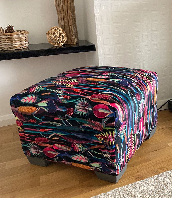 Exotic Velvet Fabric / Black - Just Fabrics