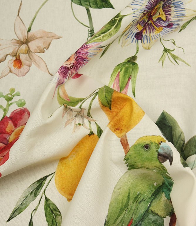 Paradis Outdoor Fabric / White - Just Fabrics