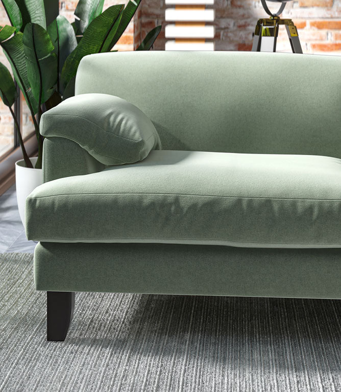 Harrow Chenille FR Fabric / Seaspray - Just Fabrics