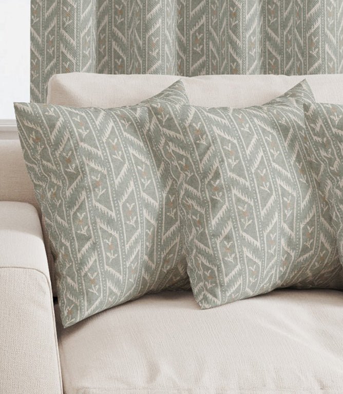 Meadow Path Fabric / Duck Egg - Just Fabrics