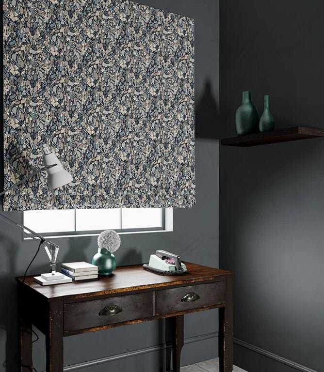 Chesil Beach Fabric / Blue Granite - Just Fabrics