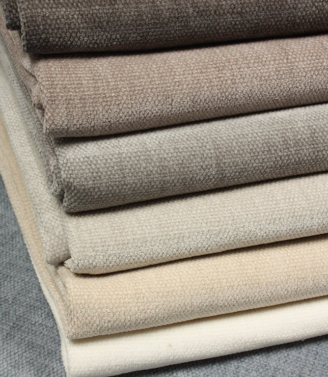 Elcombe Chenille Fabric / Mink - Just Fabrics