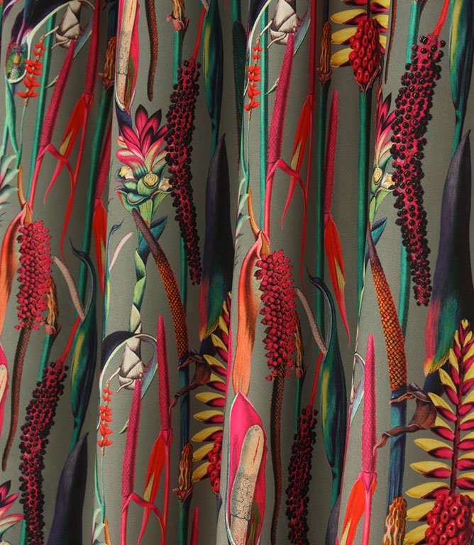 Exotic Velvet Fabric / Silver - Just Fabrics