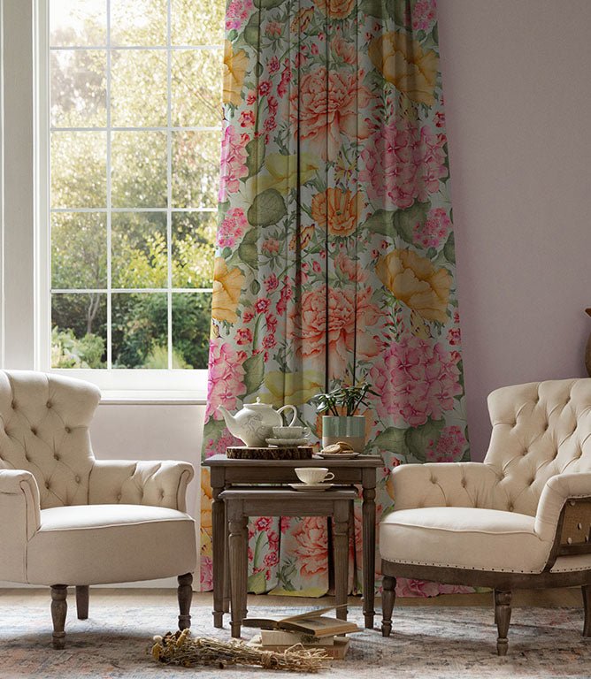 Idalia Fabric / Duck Egg - Just Fabrics