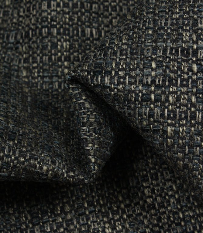 Next Tweed FR Fabric / Dark Blue - Just Fabrics