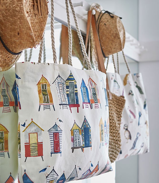 Beach Hut Fabric / Neopolitan - Just Fabrics